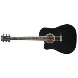 STAGG Westerngitarre SW203CE, schwarz SW203CE-LH BK